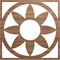 Ekena Millwork Blume Wood Fretwork Pierced Ceiling Medallion, Walnut, 40"OD x 13 7/8"ID x 3/8"T CMWP40X40X0375BLWA - alternate 1